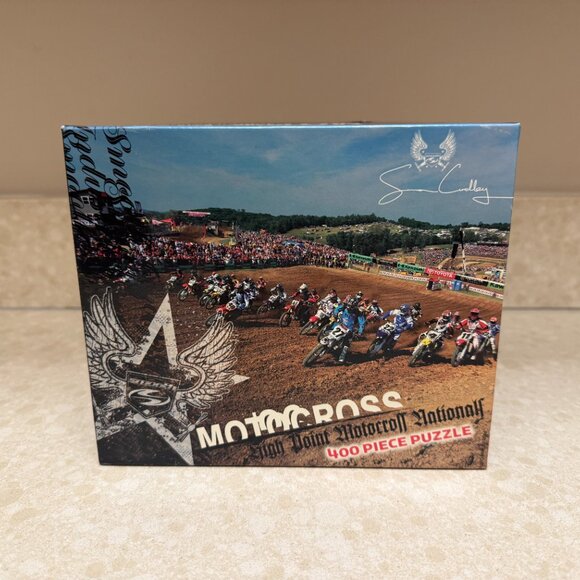 Motocross High Point National 400 Piece Puzzle Simon Cudby Smooth Industries - Picture 1 of 7